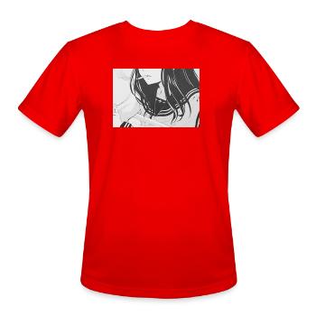 Smoke - Men's Moisture Wicking Performance T-Shirt - red - Front - Jackson (183cm)