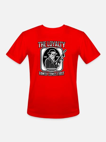 Loyalty Family Comes First - Men's Moisture Wicking Performance T-Shirt - red