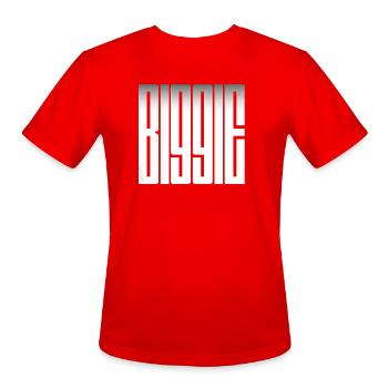 Monolithic Mono Glyphs - Men's Moisture Wicking Performance T-Shirt - red - Front - Jackson (183cm)