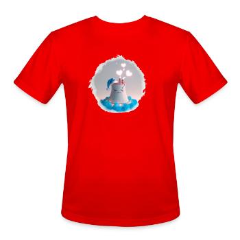 Toy For A World In Denial - Men's Moisture Wicking Performance T-Shirt - red - Front - Jackson (183cm)