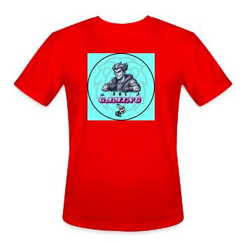 Glaming Hero Circle Tee - Men's Moisture Wicking Performance T-Shirt - red - Front - Jackson (183cm)