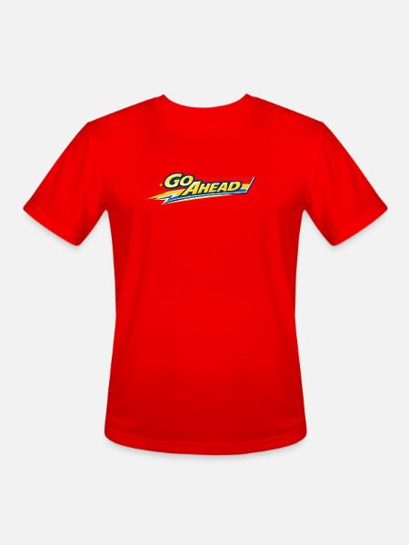 Go Ahead - Men's Moisture Wicking Performance T-Shirt - red