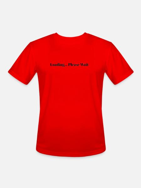 Loading... Please Wait - Men's Moisture Wicking Performance T-Shirt - red