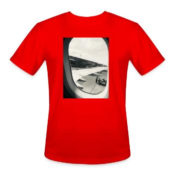 Wingview Mono Flight - Men's Moisture Wicking Performance T-Shirt - red - Front - Jackson (183cm)