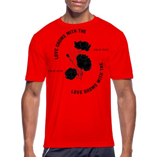 Love Grows With The Sun Of Faith - Men's Moisture Wicking Performance T-Shirt