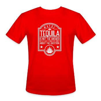 Tequila Fan Mono - Men's Moisture Wicking Performance T-Shirt - red - Front - Jackson (183cm)