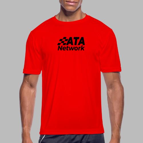 ATA Network Black Stacked Logo - Men's Moisture Wicking Performance T-Shirt