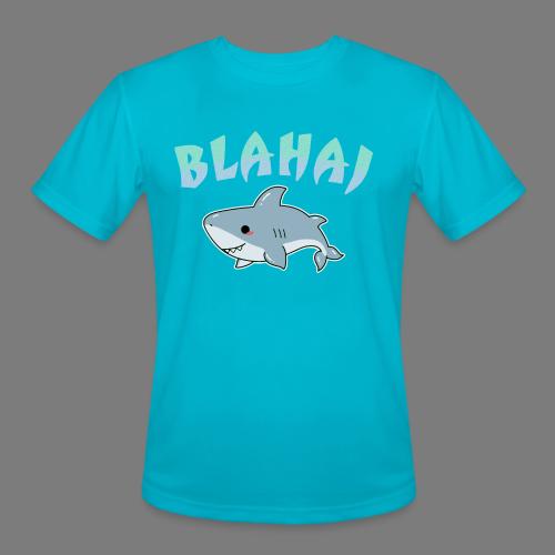 Blåhaj - Blahaj Love is Love LGBTQ + Pride Anime - Men's Moisture Wicking Performance T-Shirt