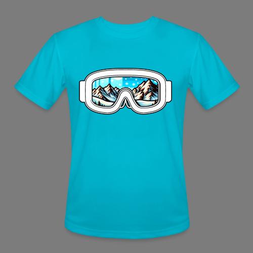 Snow Rush: Exclusive Snowboard & Ski Enthusiast - Men's Moisture Wicking Performance T-Shirt