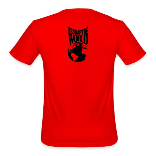 LS Swap the World (Front & Back) - Men's Moisture Wicking Performance T-Shirt