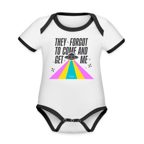 They Forgot to Come and Get Me - Organic Contrast SS Baby Bodysuit