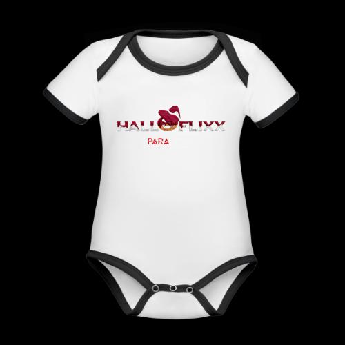 HALLOFlixx Apparel - Organic Contrast SS Baby Bodysuit
