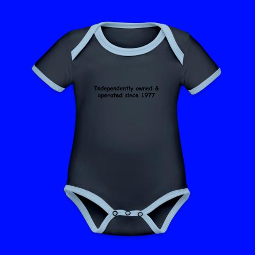 Independently Owned & Operated - Organic Contrast SS Baby Bodysuit