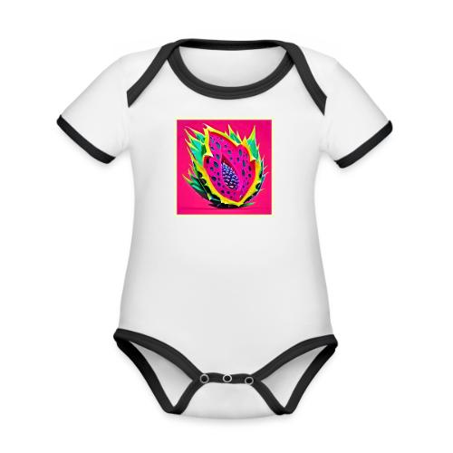 Dragon Fruit Dream - Organic Contrast SS Baby Bodysuit