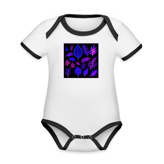 Neon Leaves in Pink and Purple Hues