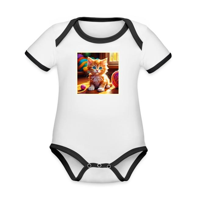 Cute Orange Kitten Art