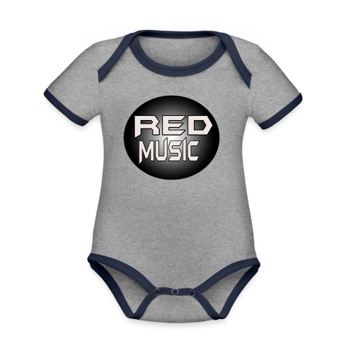 Red Music Logo 2017 - Organic Contrast SS Baby Bodysuit