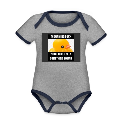 The Gaming Duck meme - Organic Contrast SS Baby Bodysuit