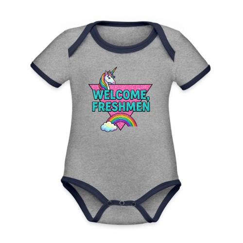 Welcome, Freshmen - Organic Contrast SS Baby Bodysuit