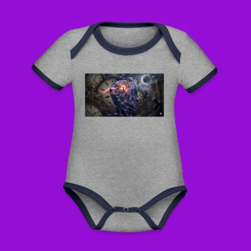 Hey You - Organic Contrast SS Baby Bodysuit