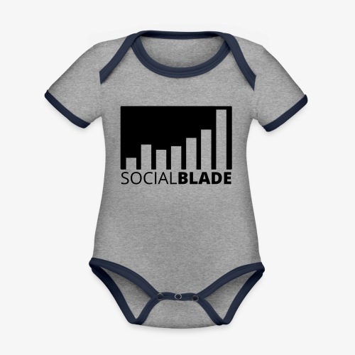 SB Blackout Logo - Organic Contrast SS Baby Bodysuit