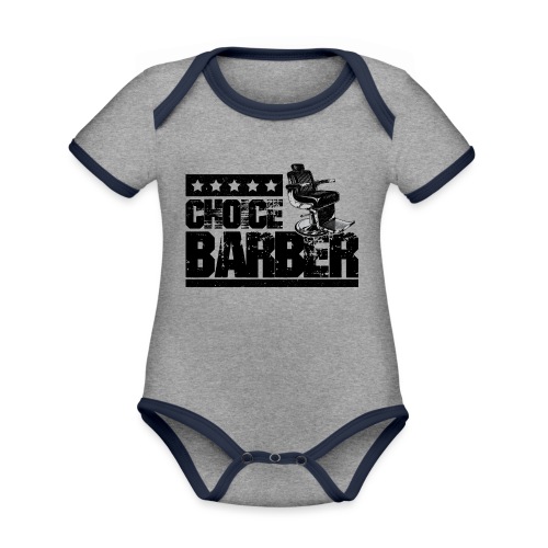 Choice Barber 5-Star Barber - Black - Organic Contrast SS Baby Bodysuit