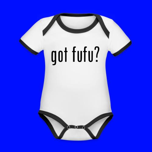 gotfufu-black - Organic Contrast SS Baby Bodysuit