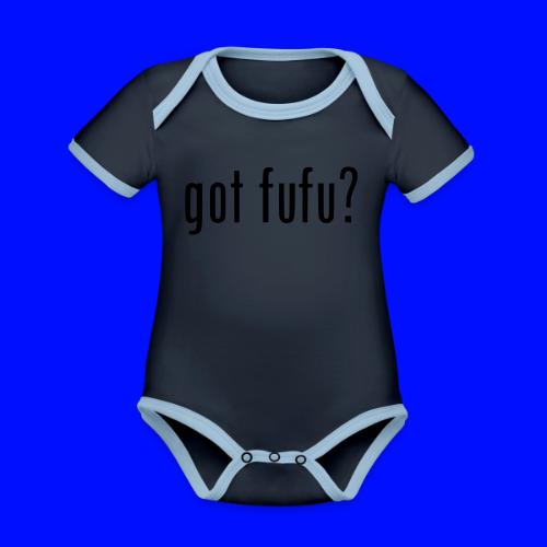 gotfufu-black - Organic Contrast SS Baby Bodysuit
