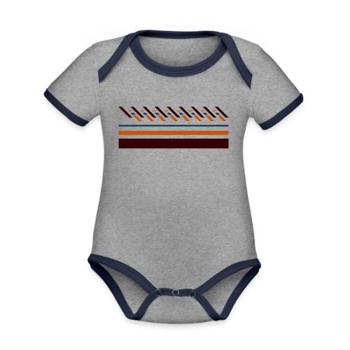 Cute, colorful striped designs for the seasons - Organic Contrast SS Baby Bodysuit