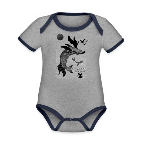 The Wonders Of The Sea - Organic Contrast SS Baby Bodysuit