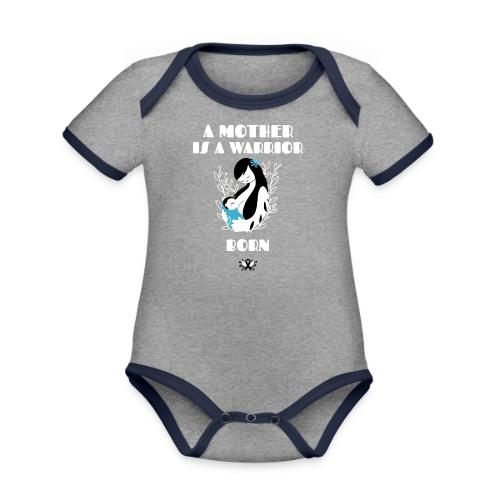 Warrior Mother - Organic Contrast SS Baby Bodysuit