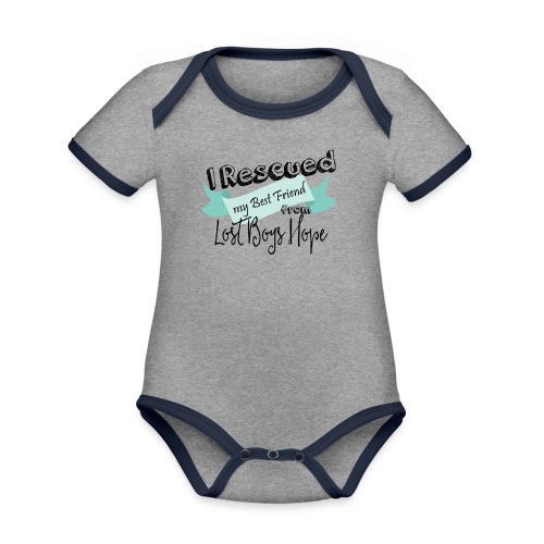 banners - Organic Contrast SS Baby Bodysuit