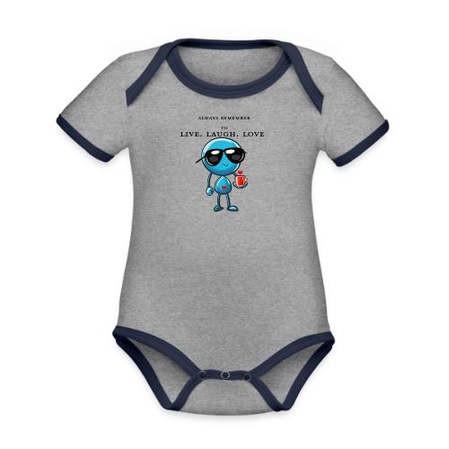 Remember to live laugh love - Organic Contrast SS Baby Bodysuit