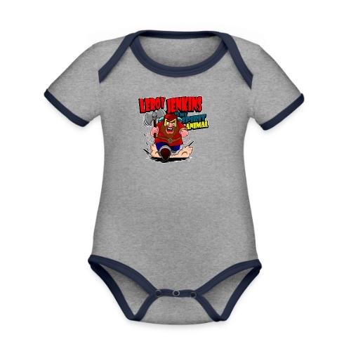 Leroy Jenkins! - Organic Contrast SS Baby Bodysuit