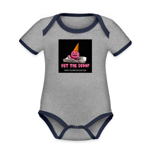 New Pink Scoop - Organic Contrast SS Baby Bodysuit