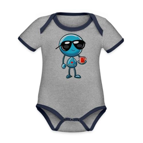Smoon City 3_I heart Mrs S - Organic Contrast SS Baby Bodysuit