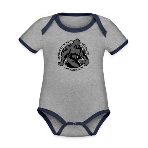 KBRO Official Logo - Black Lettering - Organic Contrast SS Baby Bodysuit