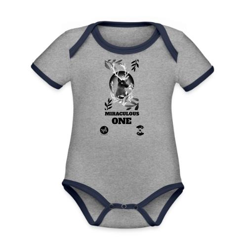 Miraculous One - Organic Contrast SS Baby Bodysuit