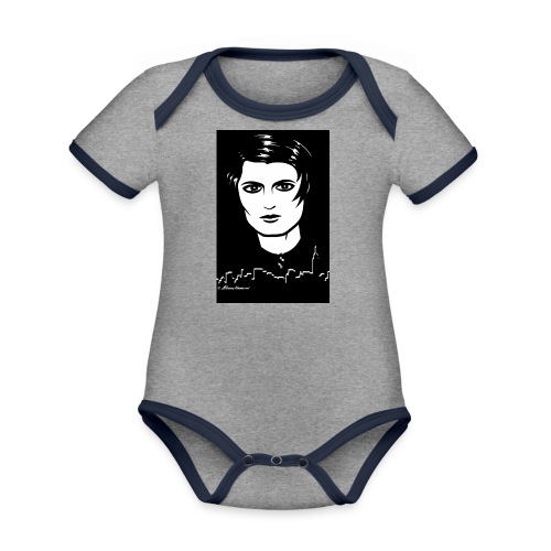 ayn rand tshirt design - Organic Contrast SS Baby Bodysuit