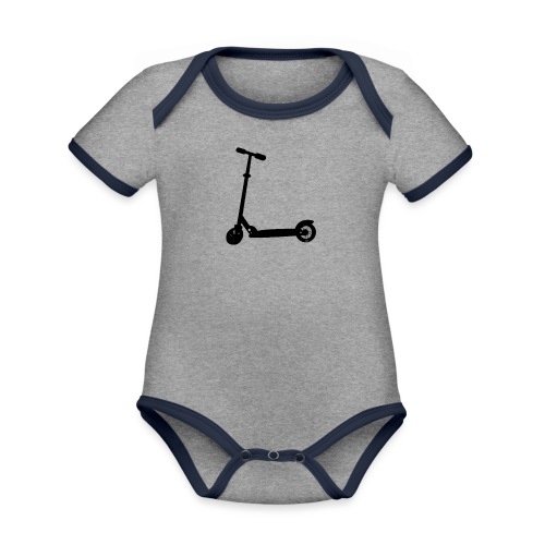 booter - Organic Contrast SS Baby Bodysuit