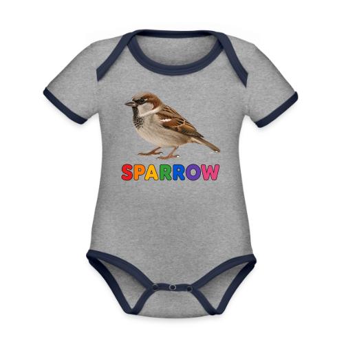Sparrow - Organic Contrast SS Baby Bodysuit