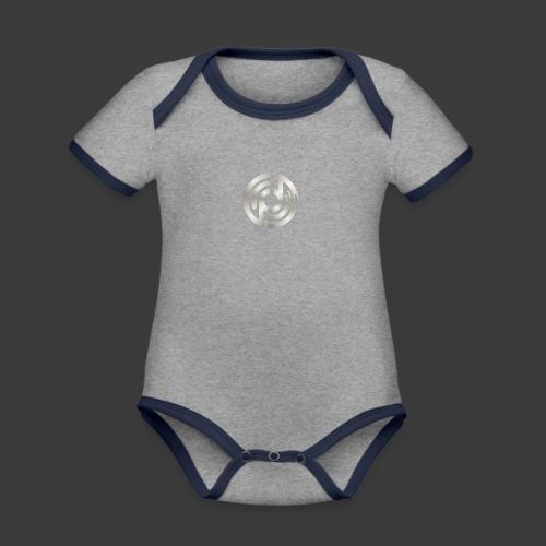 Open Musicians Collective Chrome Logo - Organic Contrast SS Baby Bodysuit