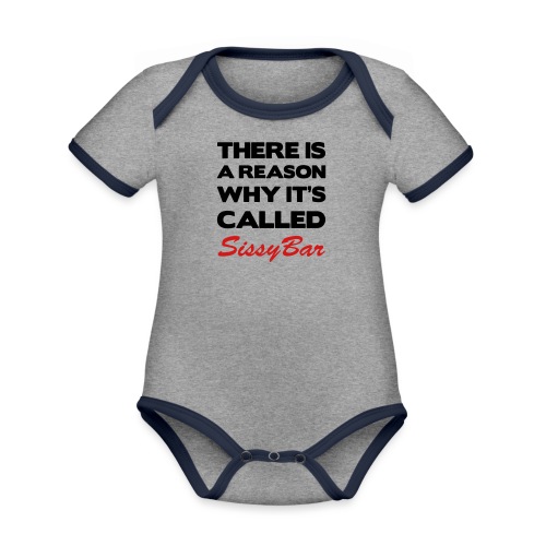 Sissybar - Organic Contrast Short Sleeve Baby Bodysuit