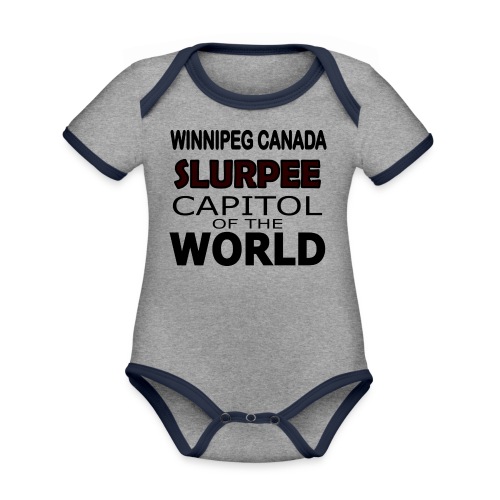 Slurpee Black - Organic Contrast SS Baby Bodysuit
