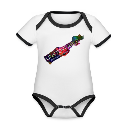 Unstoppable Merch - Organic Contrast SS Baby Bodysuit