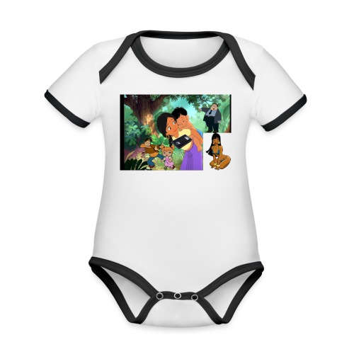 bill0090 bill0090 shirt - Organic Contrast SS Baby Bodysuit