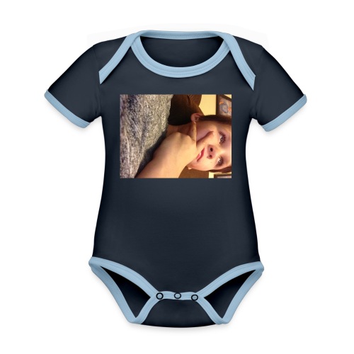 Lukas - Organic Contrast SS Baby Bodysuit