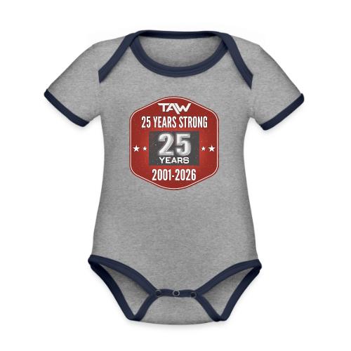 25 YRS - Organic Contrast SS Baby Bodysuit