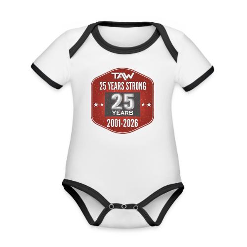 25 YRS - Organic Contrast SS Baby Bodysuit
