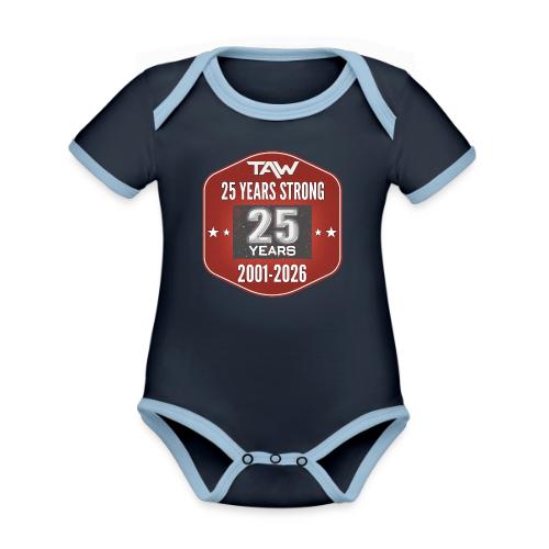 25 YRS - Organic Contrast SS Baby Bodysuit